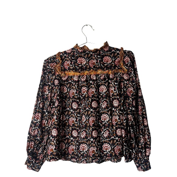 Anthropologie Othilia Sera Ruffled Blouse Size XS - Picture 5 of 5